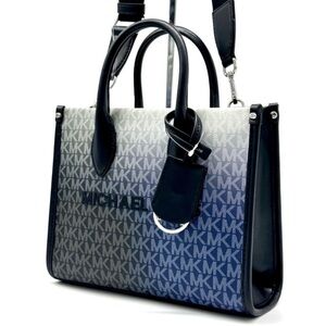 Michael Kors Mirella Small Ombré Signature Logo Crossbody Bag Black Multi